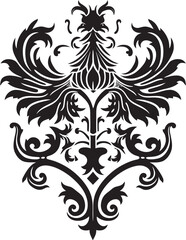 Medieval Emblem Vector Icon Noble Shield Black Emblem