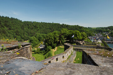 Bouillon, Belgium - May 29, 2023 : beautiful view of Bouillon