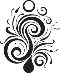 Curly Symphony Abstract Vectors in Modern Design Fluid Spirals Modern Abstract Vector Icons