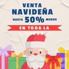 Mega Christmas fair Sale Christmas Wish DIY creative design with text for promotion on social media
