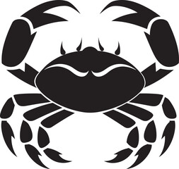Shoreline Stalwart Vector Crab Coral Commander Crab Icon Vector