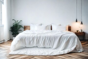 Craft a story about the symbolism of a white duvet in creating a fresh and inviting sleep environment