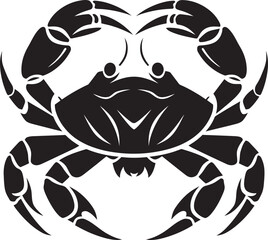 Clawed Defender Vector Crab Emblem Oceanic Overlord Crab Icon Vector