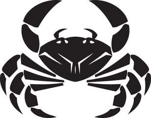 Oceanic Overlord Crab Icon Vector Shoreline Guardian Vector Crab