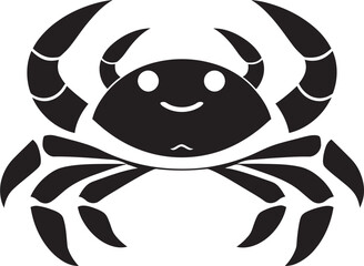 Crab Crest Vector Crab Design Pincer Protectorate Crab Icon