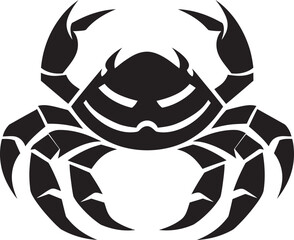 Shell armored Hero Crab Vector Marine Sentinel Vector Crab Symbol