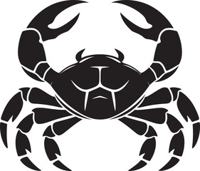 Marine Sentinel Vector Crab Icon Tidal Trooper Crab Emblem Vector