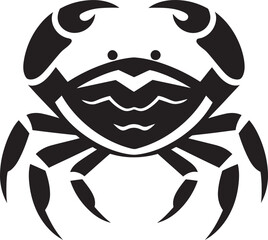 Shell armored Hero Crab Vector Design Marine Sentinel Vector Crab Icon