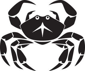 Beachside Boss Vector Crab Emblem Shell armored Hero Crab Vector Design