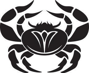 Clawed Defender Vector Crab Symbol Beachside Commander Crab Icon