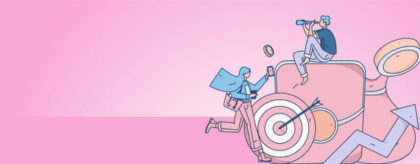 Festive Shopping E-Commerce Online Shopping People Flat Vector Concept Operation Hand Drawn Illustration
