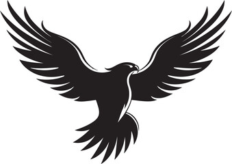 Regal Avian Symbol Eagle Vector Design Sovereign Predator Silhouette Black Eagle Icon