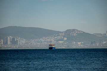 ship and the sea in Istanbul city