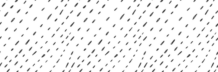 Small dash monochrome seamless pattern. Scattered organic line element on white background. Vector illustration for textile, wallpaper, decor. 