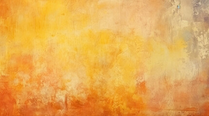 Yellow orange background with texture and distressed vintage grunge and watercolor , old orange paper texture background