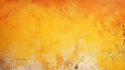 Yellow orange background with texture and distressed vintage grunge and watercolor , old orange paper texture background