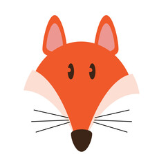 fox face cartoon character	
