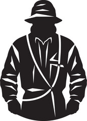 Utility Specialist Black Vector Icon Wireman Silhouette Vector Design