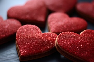 Obraz premium heart shaped candy