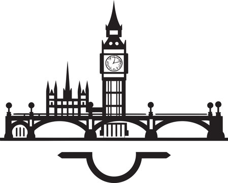 Westminster Abbey Vector Black Design Urban Majesty Black Vector Icon