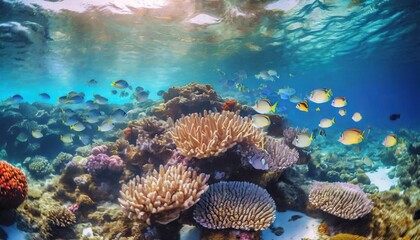 Naklejka na ściany i meble Coral reef in Australia
