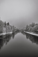 misty morning on the river