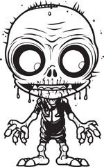 Zombie Candy Craze Skull Vector Frightening Confectionery Vector Icon