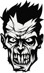 Disturbed Skull Image Vector Design Zombies Frenetic Vision Crazy Skull