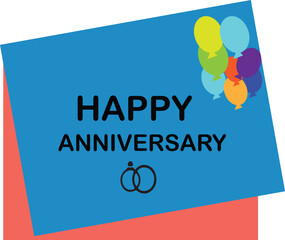 A Beautiful Anniversary card template. Typography vector design for greeting cards and poster.