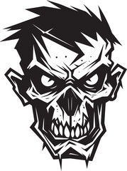 Zombie Mascot Illustration Vector Design Macabre Mascot Symbol Zombie Vector Icon