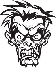 Zombie Comrade Mascot Vector Design Ghastly Guide Zombie Mascot Icon