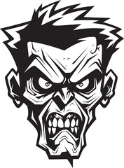 Spectral Spirit Zombie Mascot Icon Undead Buddy Zombie Mascot Vector
