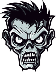Zombie Pal Mascot Vector Spectral Sidekick Zombie Mascot