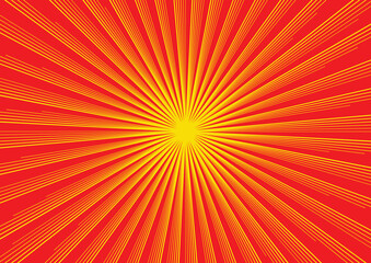 Obraz premium Abstract light yellow red sun rays background.sunburst summer background. Sunlight abstract background. Retro bright backdrop