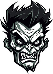 ZomPals Mascot Zombie Vector Spectral Spirit Zombie Mascot Icon