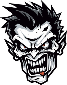 Zombie Comrade Mascot Vector Art Ghastly Guide Zombie Mascot Image