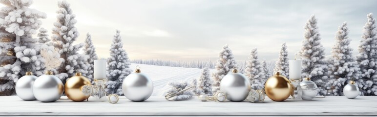 Naklejka na ściany i meble A bright New Year's banner. A holiday header for the website. Background for Christmas cards