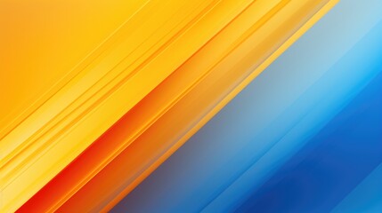 Blue, yellow, orange abstract design background. Geometric shapes, lines.