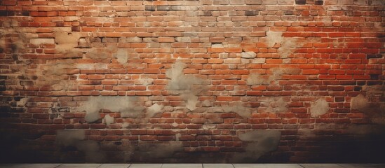 Obraz premium Shadow textured blurred bricks can serve as a backdrop