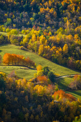Obraz premium Vista del monte en otoño