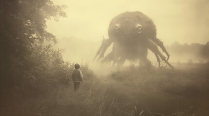 Victorian Monster Sighting: Eerie, AI-Generated Paranormal Encounter