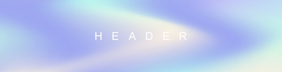 Abstract pastel gradient header background. Innovation header background design for cover. Landing page concept for your graphic design