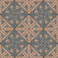 Tiles and flooring are a combination of different stones.