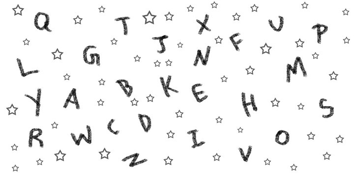 abcd letters pattern design