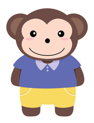 Cute Animal. Hand drawn style