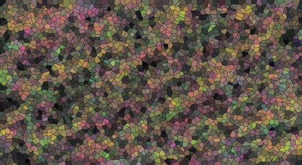 Colorful stones, square background, grid, sphere, 2D model, abstract image.