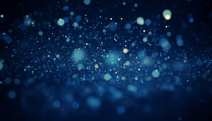 Obraz na płótnie Canvas blue glow particles abstract bokeh background. festive shining background with beautiful bokeh.