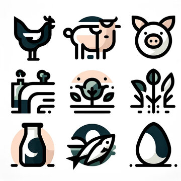 Planche illustration agricole