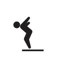 jump icon, vector best flat icon.