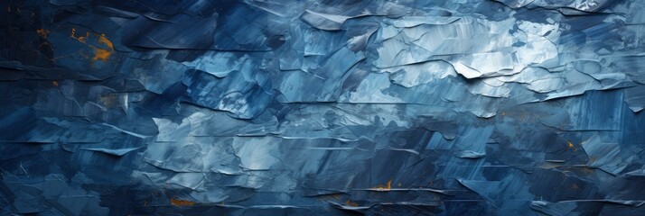 Blue Decorative Plaster Texture Vignette Abstract , Banner Image For Website, Background, Desktop Wallpaper